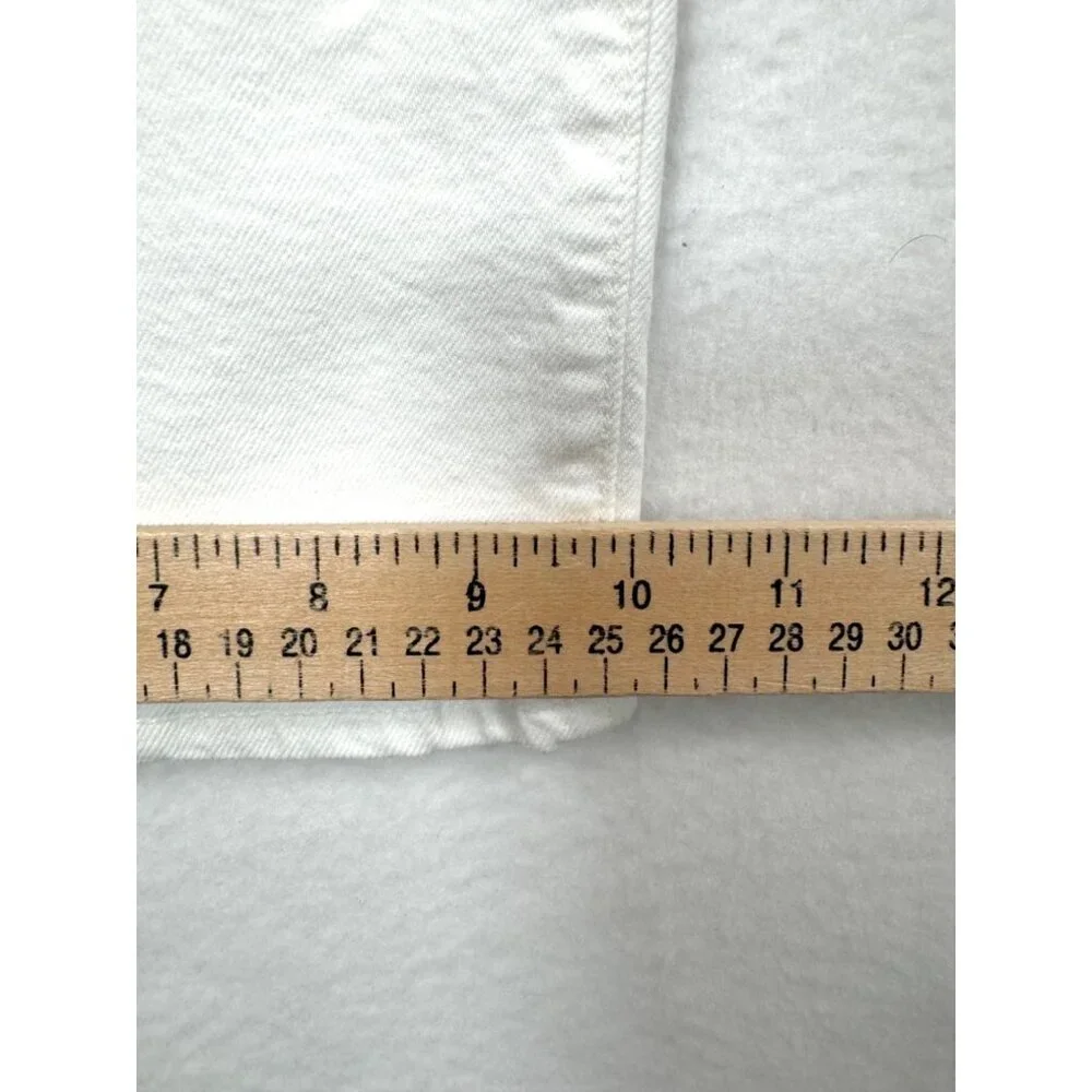J.Crew Petite sailor slim‎ wide-leg jeans cropped in white sz 31P